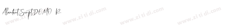 AbundantScriptDEMO R字体转换